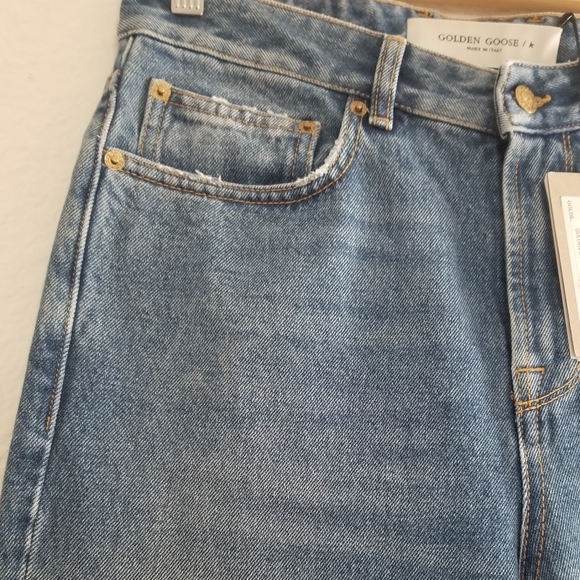 Golden Goose Karen Bootcut High Rise Jeans Size 28 Mid Wash Blue - Picture 4 of 9